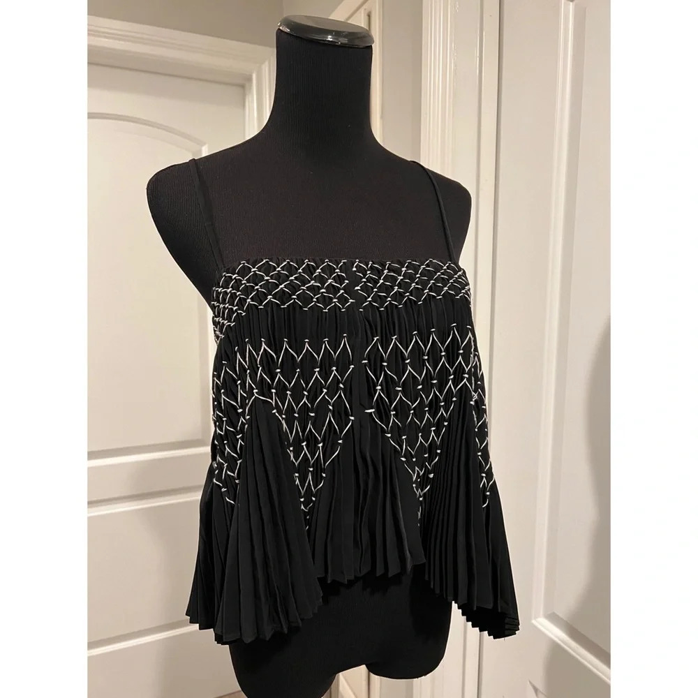 A.L.C. pleated tank/camisole